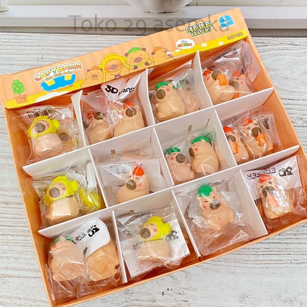

PENGHAPUS MINIATUR 3D CAPPYBARA ER-1823 HAPUSAN SETIP STIP ERASER PENSIL LUCU ALAT TULIS SEKOLAH