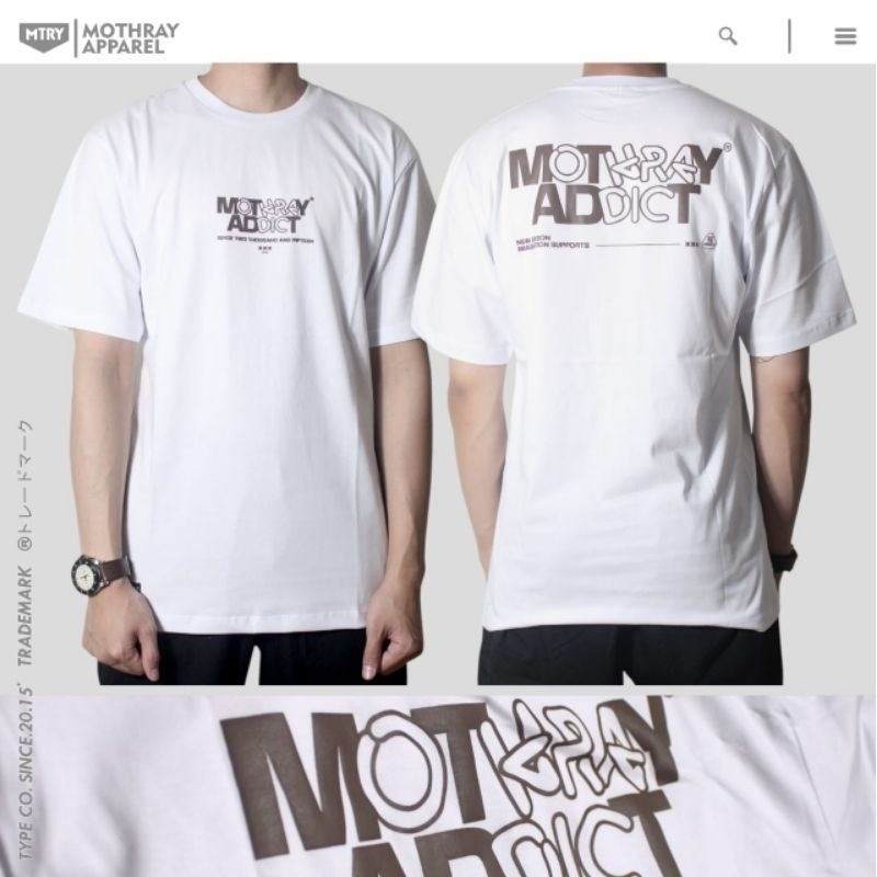 KAOS MOTHRAY PUTIH