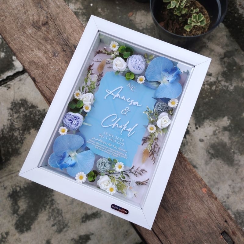 Mahar Pernikahan uk 25×35 | Bingkai Mahar Pernikahan 3d | Custom Mahar