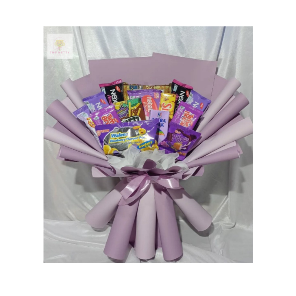 bouquet snack ungu