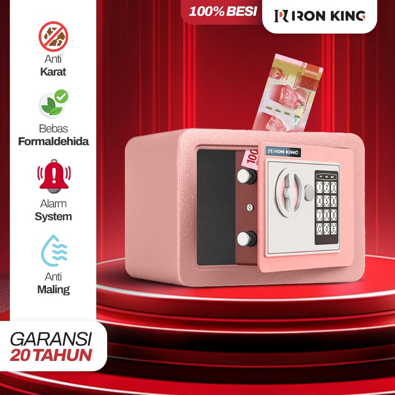 Iron King Brankas Mini Brankas Mini Digital Brankas Mini Password Brangkas Mini Uang Full Besi
