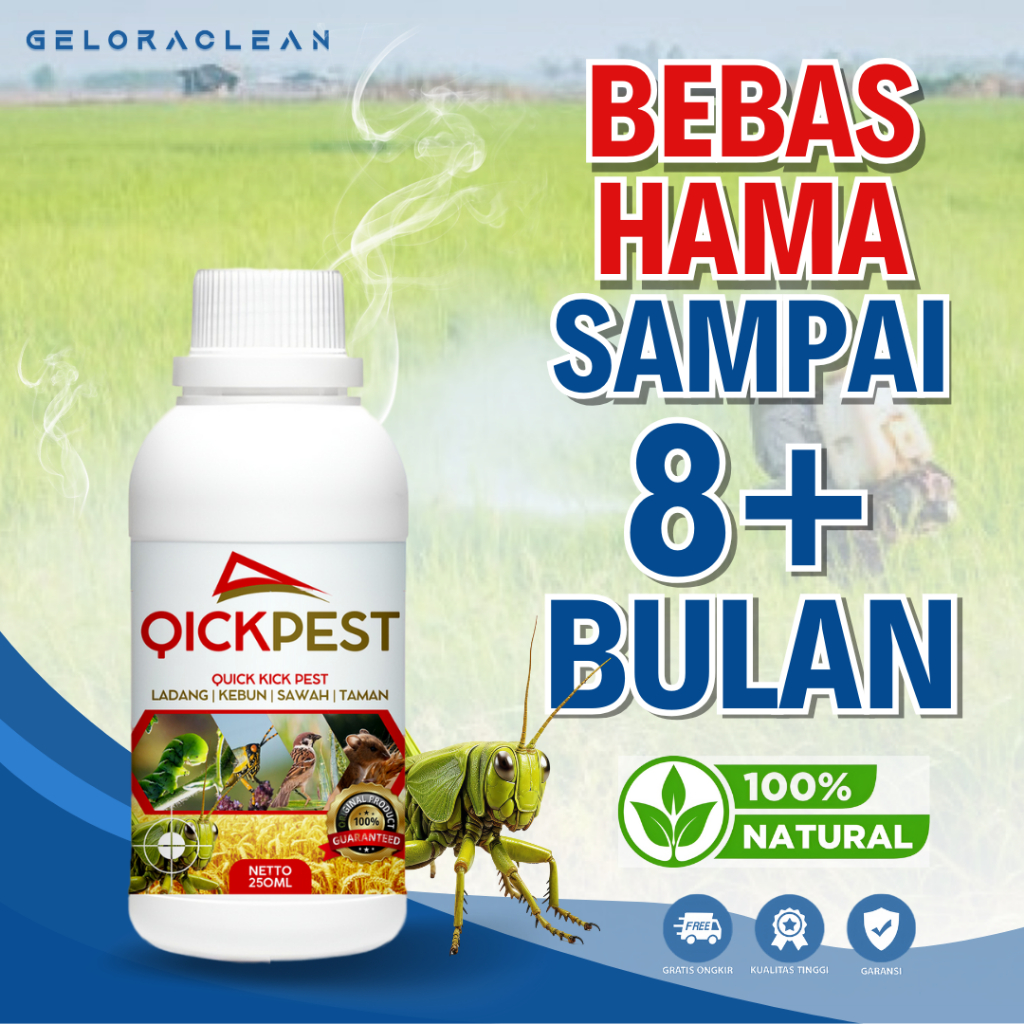 QICKPEST - PENGUSIR HAMA TANAMAN PEMBASMI HAMA PEMBASMI HAMA RACUN TIKUS BELALANG ULAR BURUNG LIBAS 