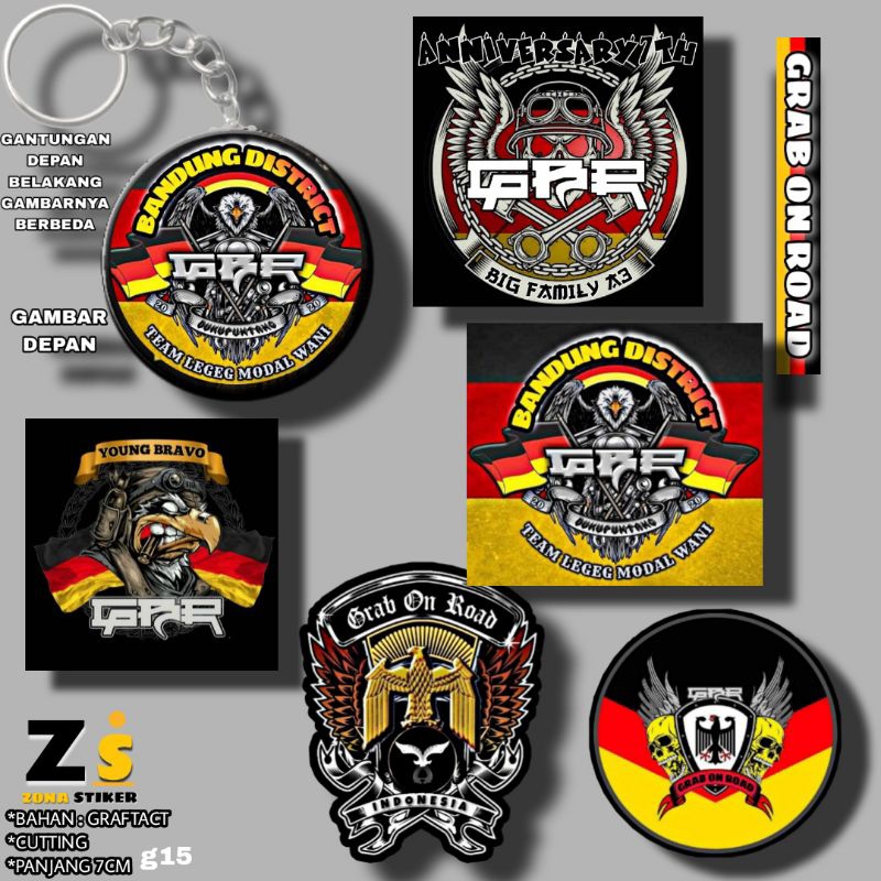 

Stiker dan gantungan kunci ormas GBR cutting anti air