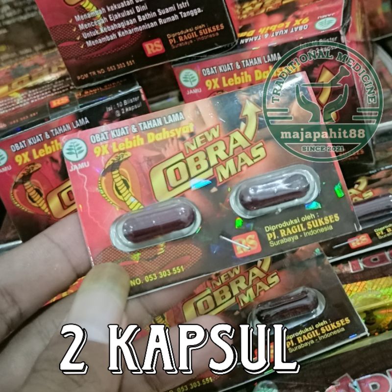 (1 Pcs) New Cobra Mas Blister Original isi 2 KAPSUL