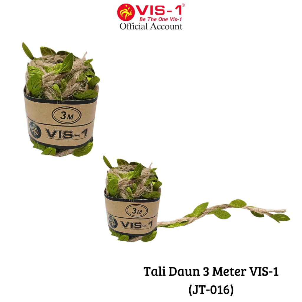 

VIS-1 Tali Goni Motif Daun Warna Coklat Hijau JT-016 / Tali Polos Motif Daun Warna Coklat Hijau