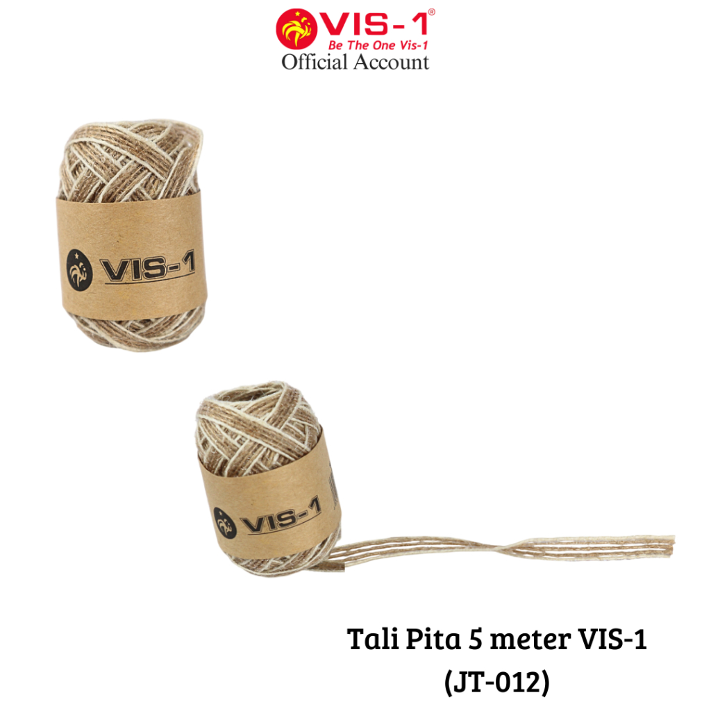

VIS-1 Tali Goni JT-012 / Tali Rami / Tali Jute Ribbon / Aksesoris / Craft Panjang 5M