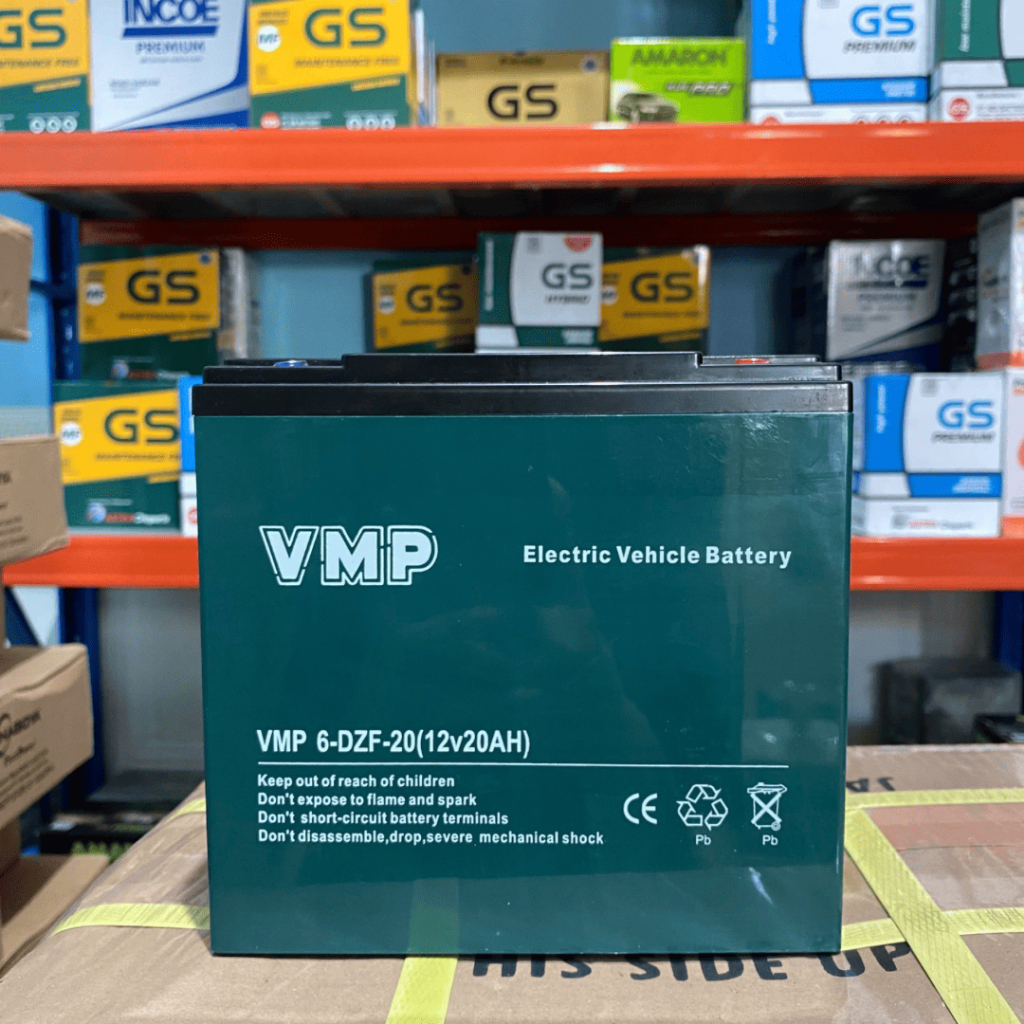 ORIGINAL VMP 12V 20AH BATERAI SEPEDA LISTRIK SELIS MR JACKIE UPS SPRAYER GENSET 12 VOLT 12 AMPER 6 D