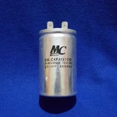 KAPASITOR AC / CAPASITOR AC RUNNING MERK "MC" 10 uF 400/450 V