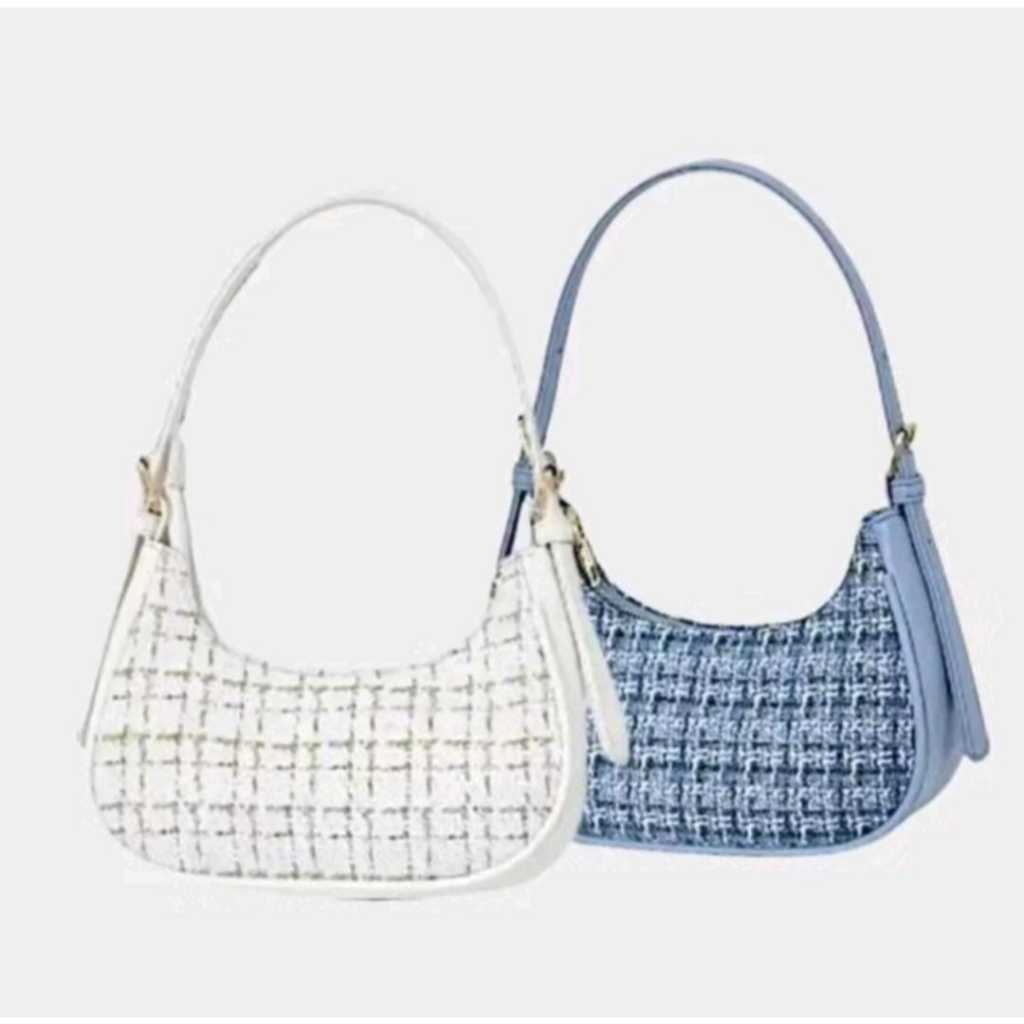 Tas Shoulder Bag Wanita Tartan