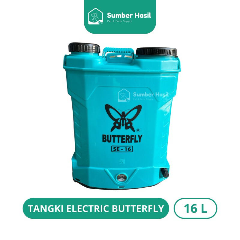 TANGKI ELECTRIC BUTTERFLY 16 LITER TANGKI SEMPROT ELECTRICK TANGKI CAS BUTTERFLY SWAN ORIGINAL