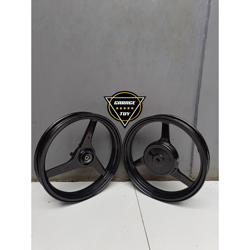 Velg racing V Rossi venom Rocket Yamaha mio j mio gt X-Ride 115 dll ukuran 14x185/215 hitam