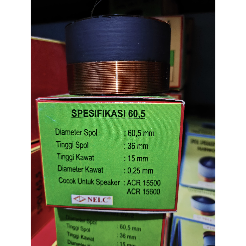 Spull Speaker NELC 60.5 mm - 0.25 mm Single Coil Spul Spool Voice Coil 60.5 mm 0.25 mm Lilitan Luar 