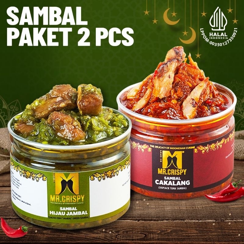 

SAMBAL PAKET 2 PCS MR CRISPY(CAK+HJBL)