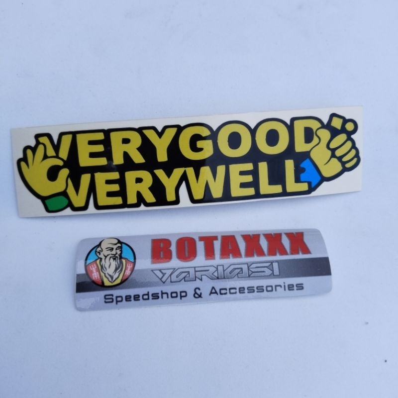 

STICKER VERYGOOD VERYWELL CUTTING