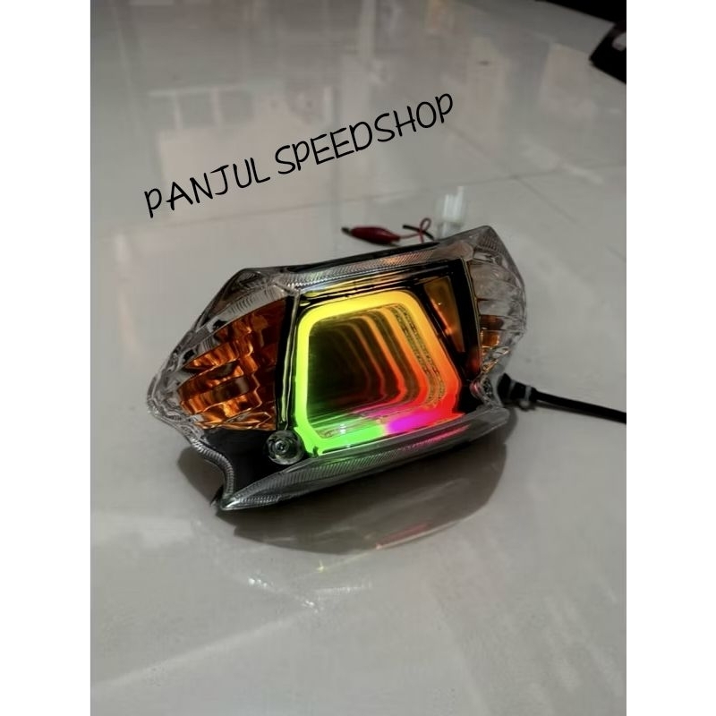 STOPLAMP LED RGB YAMAHA MIO LAMPU REM INFINITY RGB MIO SMILE