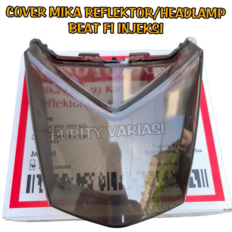Cover Reflektor Smoke Riben Beat Fi Mika Smoke Tutup Reflektor/Headlamp Motor Beat Fi