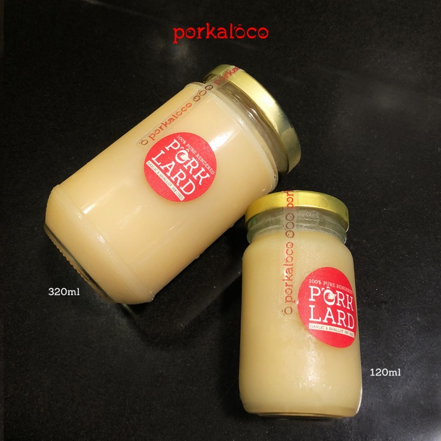 

Aromatic PORK LARD with GARLIC OIL (Minyak Babi Bawang Premium, Homemade Alami, 100% Home-rendered)