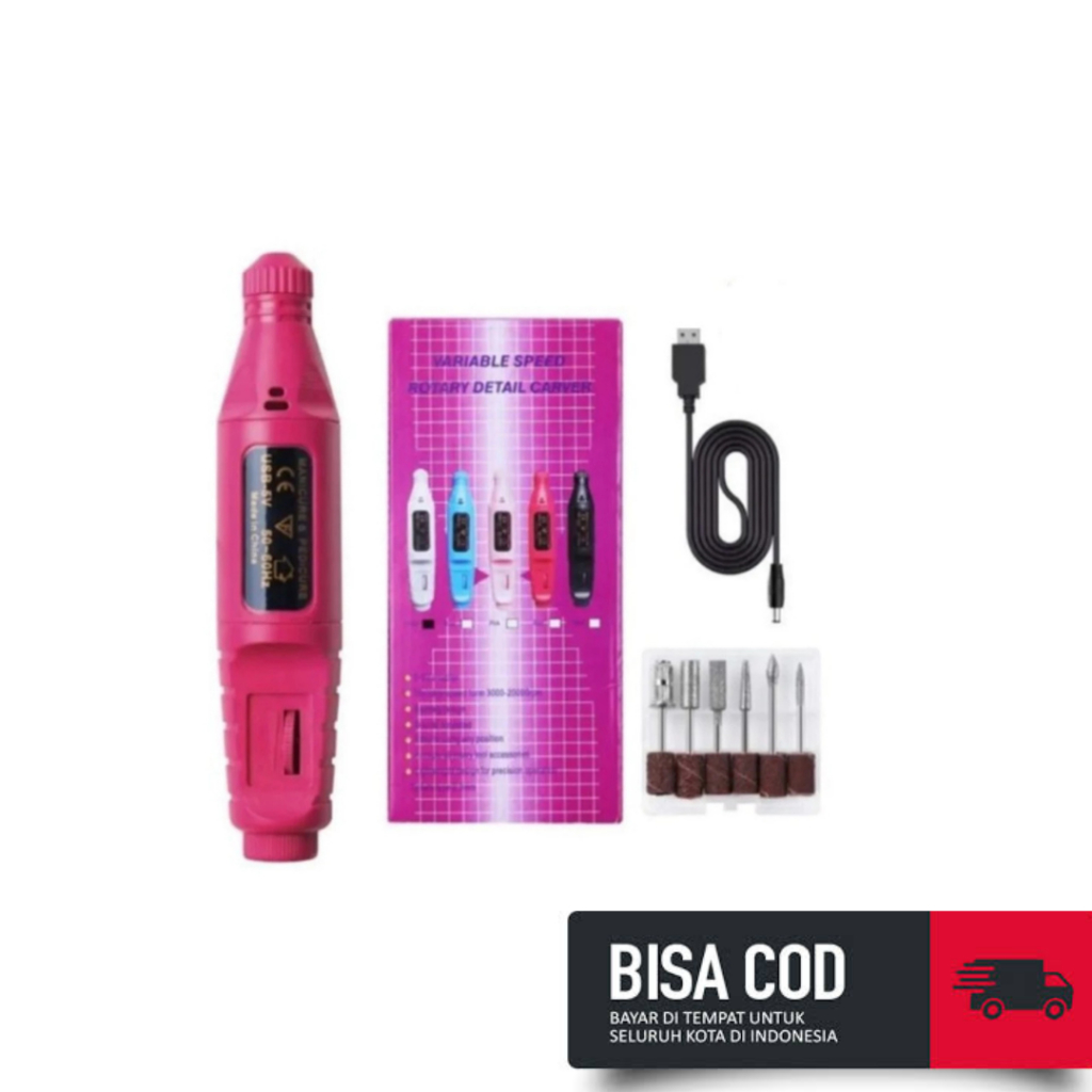 BOR  MINI GRINDER SET BATERAI TUNER KERAJINAN DIY PEDICURE MANICURE