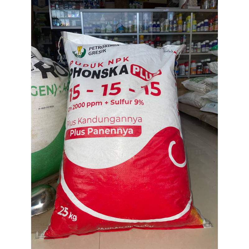 Pupuk NPK PHONSKA PLUS 151515 10KG 15KG dan 25KG