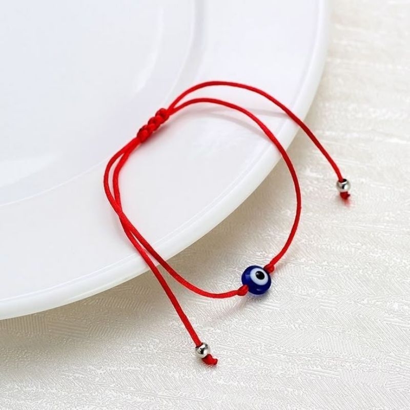 gelang tangan merah polos ( tali giok kecil)