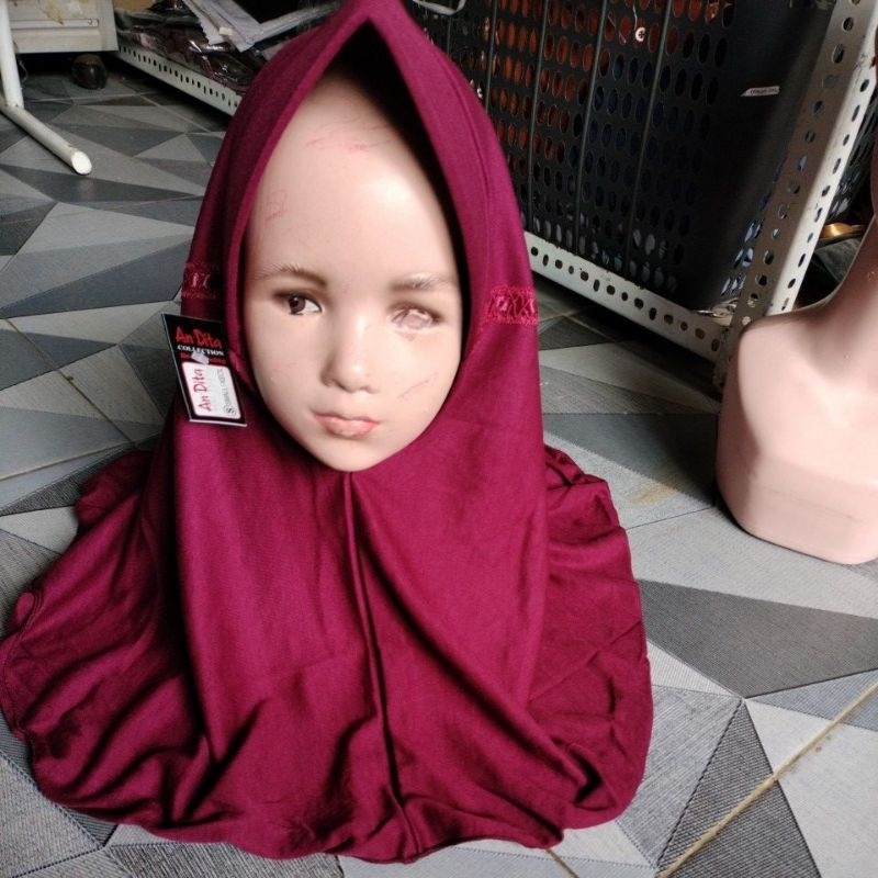 jilbab anak sekolah Rabbani kw murah