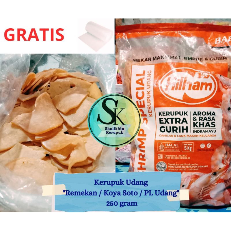

Kerupuk Udang 250 gram Remukan / Bahan Koya Soto / Rempelan Kerupuk Udang / Kerupuk Makan / Kerupuk udang patahan
