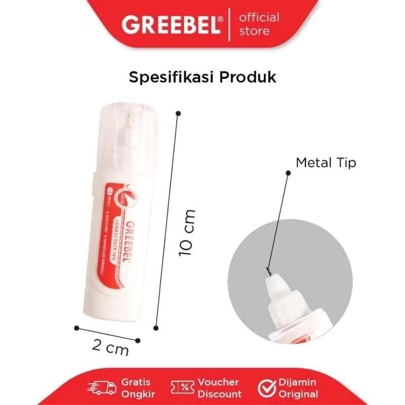 

Tipe Ex Cair Greebel 1 pcs Berkualitas
