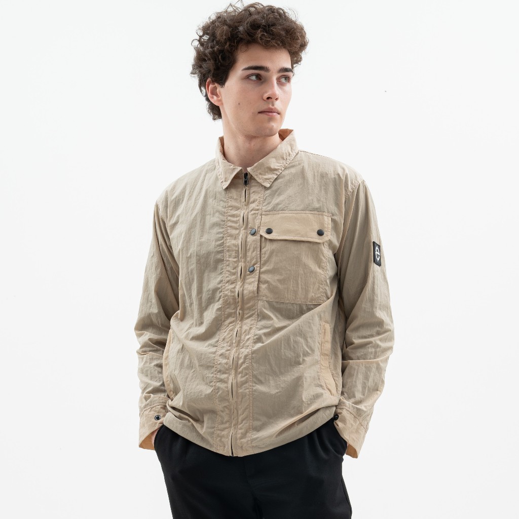 Equator Pride - Overshirt Famo Jaket Casuals Kameja Begie