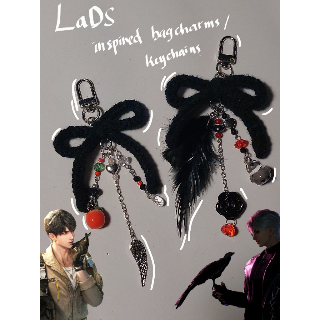 Love and Deepspace Inspired Bagcharm / Keychain — Sylus & Caleb ver.