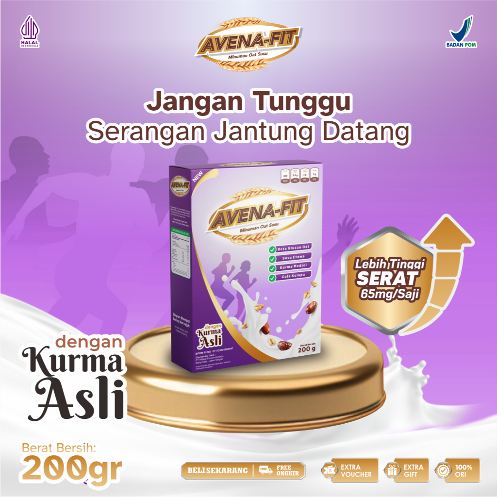

Avenafit minuman sereal oat susu kambing - sarapan pagi untuk kolesterol diabetes jantung konorer bukan Nutriflakes