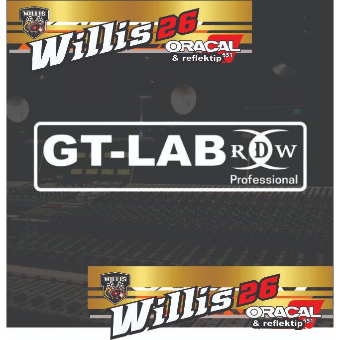 

cutting sticker hardcase sound system GT-lab RDW.stiker audio alat musik GT-LAB RDW