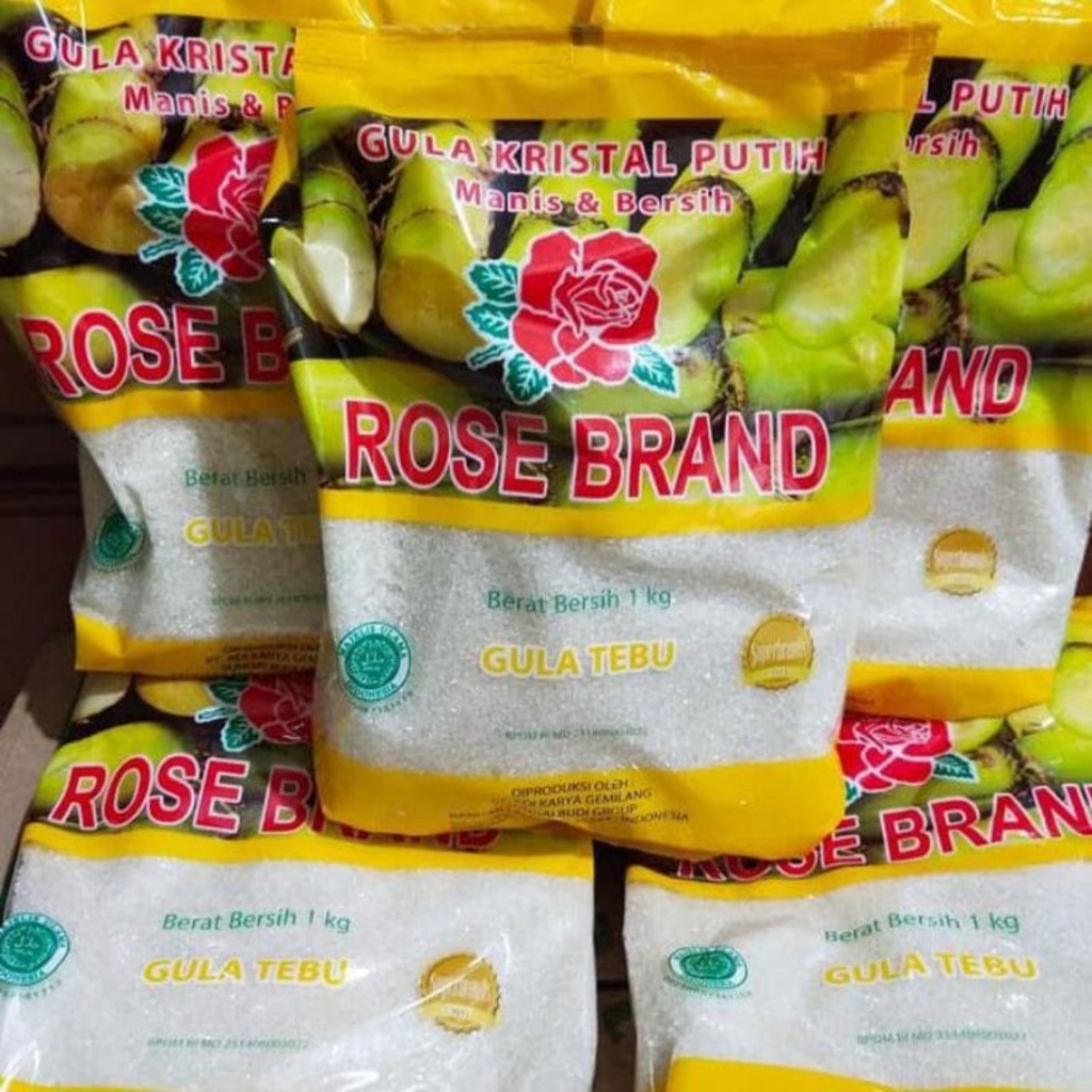 

Gula Kristal Putih Manis & Bersih Rose Brand Berat 1 kg