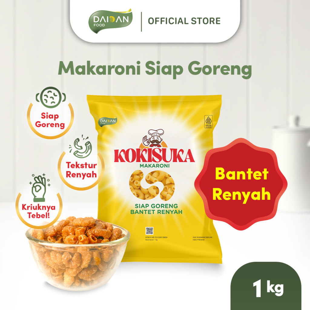 

Kokisuka Makaroni Bantet Renyah 1 kg