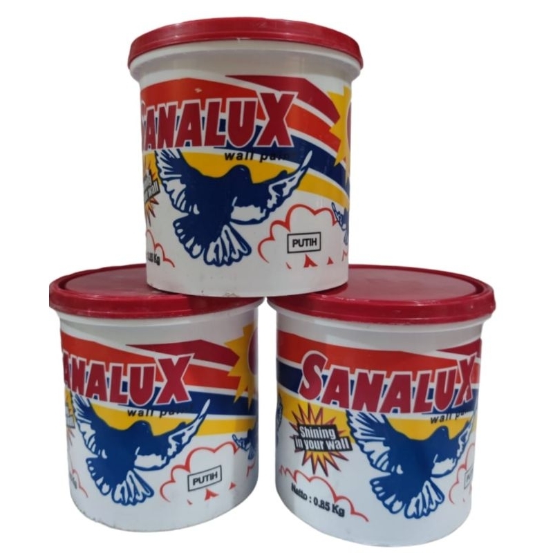 cat tembok sanalux 1kg putih