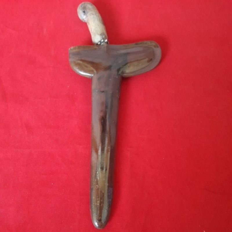 Keris Jimatan Kyai Jangkung Luk 3 Sepuh ,Pamor Tambal,Nur