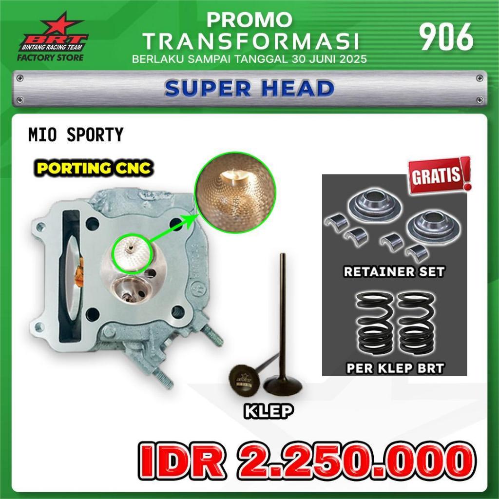 Brt Super Head Mio Sporty Porting CNC