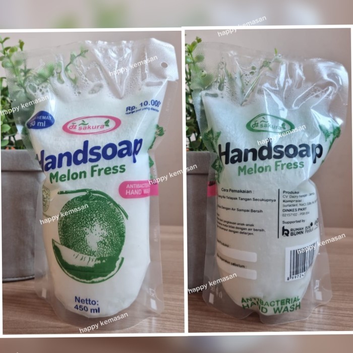 SABLON KPack Kemasan Standing Pouch Cair Polos Transparan