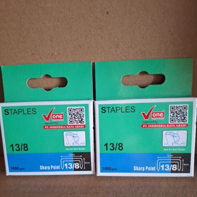 

isi staples Vone 13/8 1pcs = 1000x pakai