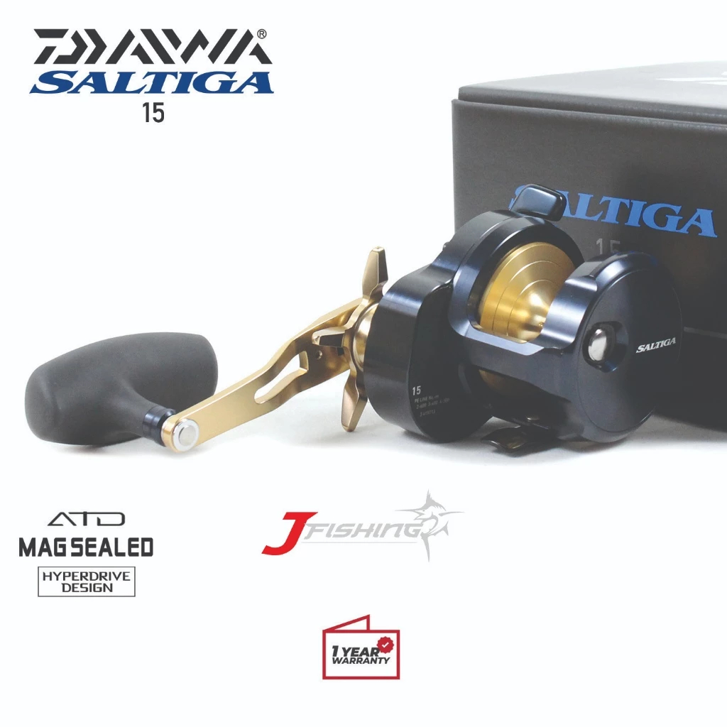 Reel OH DAIWA SALTIGA 22 | 15 15L 15S 15SL 15H-SJ | Handle Kanan & Kiri | Jigging | Overhead | Made 