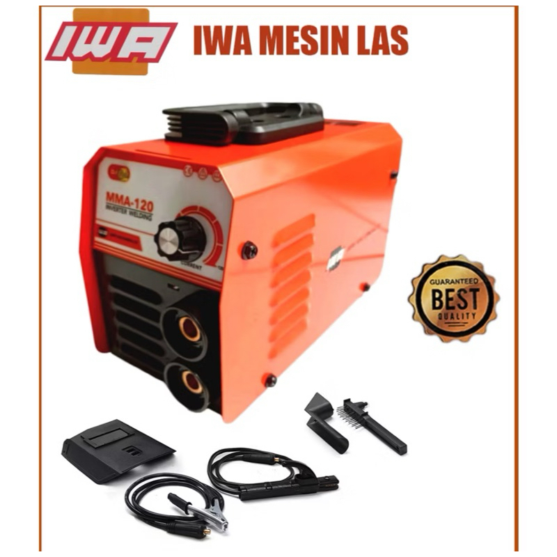 ORIGINAL Mesin Las Listrik 450watt IWA MMA 120A Travo Las Inverter MMA-120A IGBT Welding Machine Dig