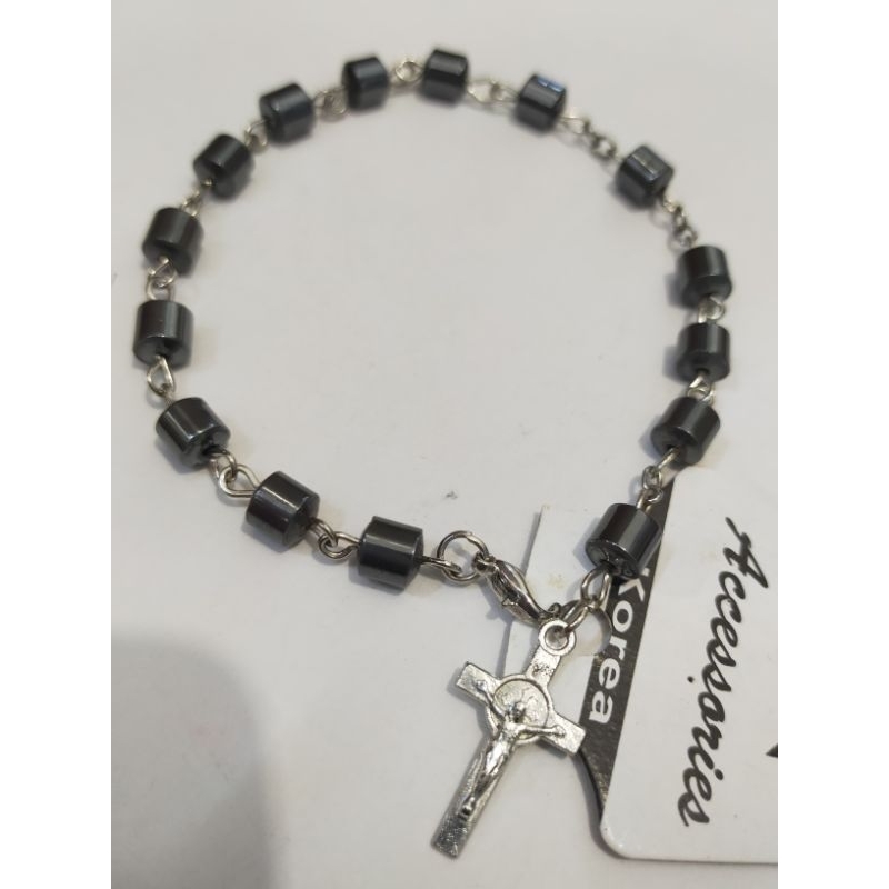 Rosario Gelang Kawat Batu Blustin 8mm (6147) - Rosario Gelang - Gelang Rosario Blustin - Rosario Blu