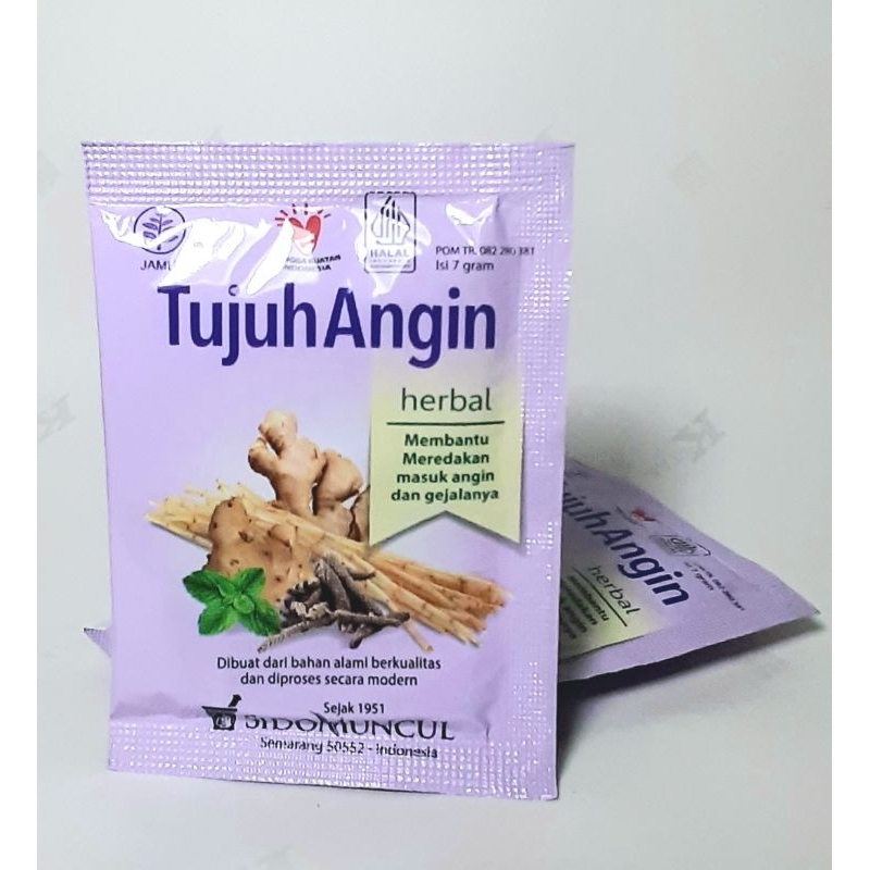

JAMU TUJUH ANGIN SIDOMUNCUL MEREDAKAN MASUK ANGIN ISI 10SACHETS