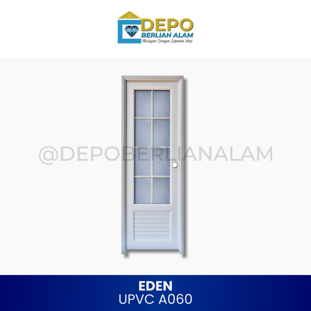 Pintu UPVC EDEN Joice A060 WHITE