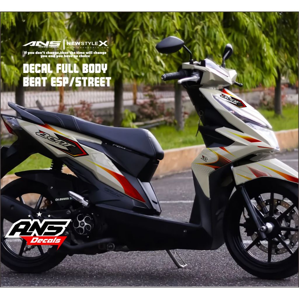 Decal Stiker Full Body Honda Beat Esp Street 2017 2018 2019 Variasi Sticker Stiker Honda Beat