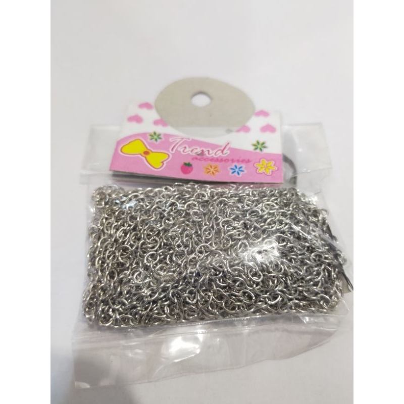 Rantai Perak 07 - Rantai Kalung - Kalung Rantai - Rantai Bahan Rosario - Bahan Rosario