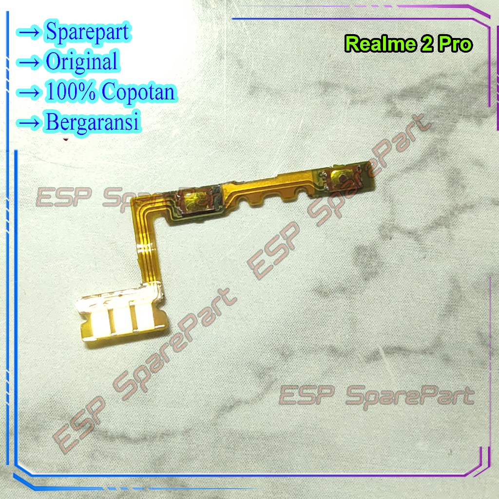 Realme 2 Pro Fleksibel Tombol Volume Copotan
