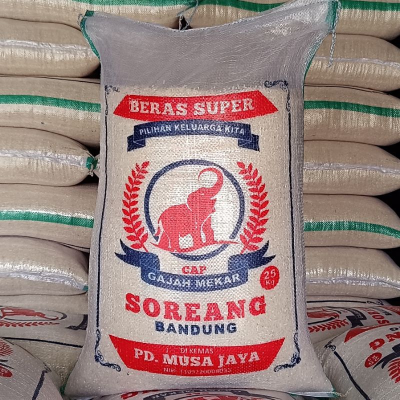 

BERAS CAP GAJAH MEKAR SOREANG 25Kg