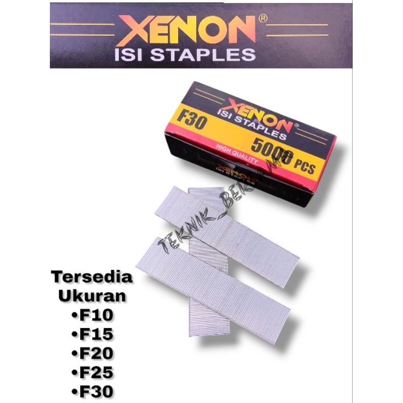 

XENON F30 Isi Mesin Staples Mata Paku Tembak Lurus /Mata Air Nailer Gun /Isi Staples Angin F30