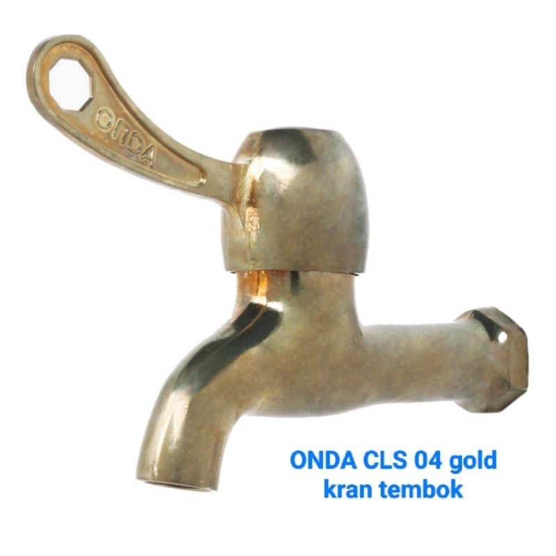 Kran Air kuningan ONDA CLS 04 GOLD Kran Tembok Kran Brass Kuningan Taman CLS 04