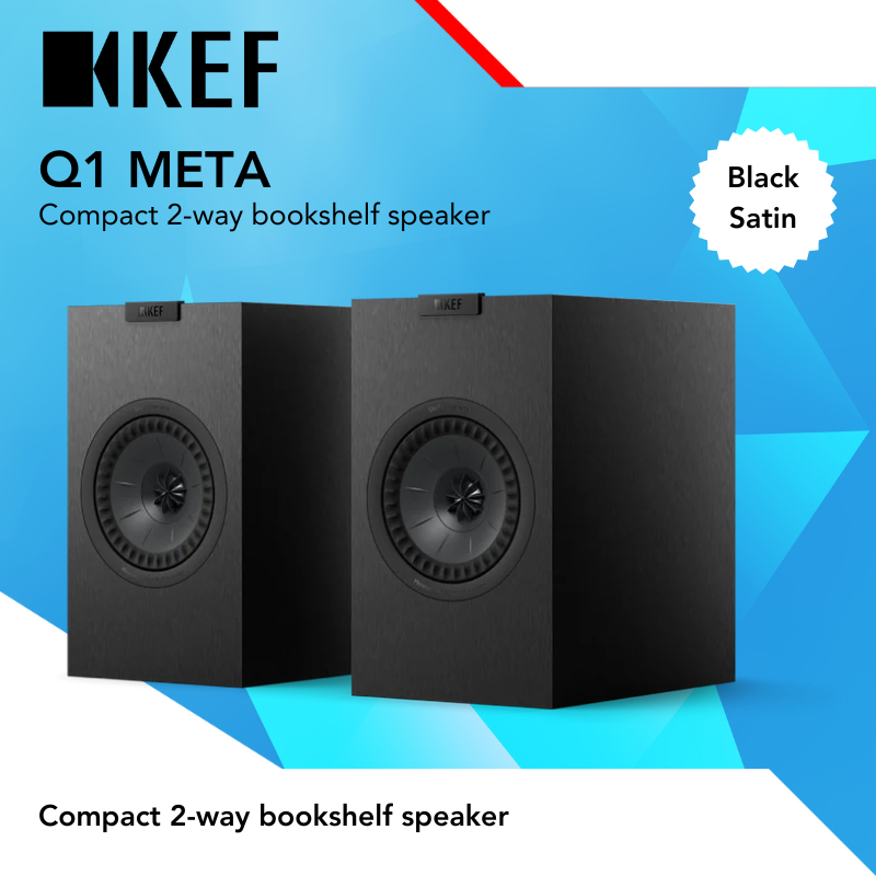 Speaker KEF Q1 Meta Q-1 Meta Q 1 Meta Bookshelf Passive Speaker 2-ways compact